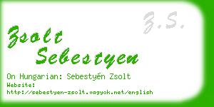 zsolt sebestyen business card