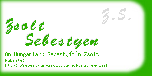zsolt sebestyen business card